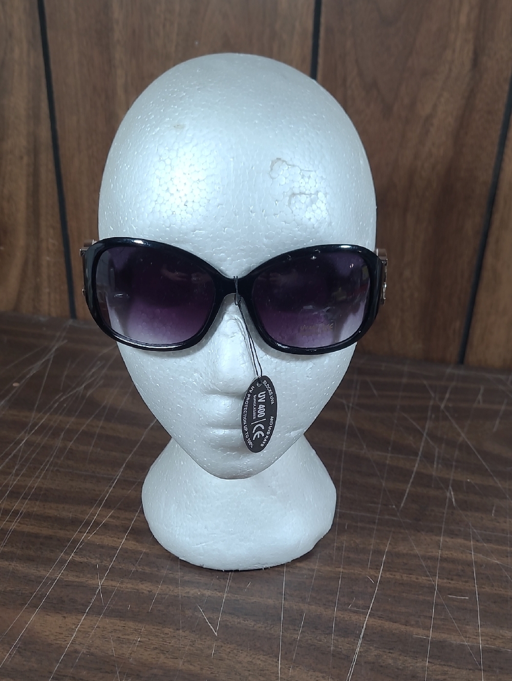 Women's Oversized Gradient Lens Sunglasses - Black/Purple #11